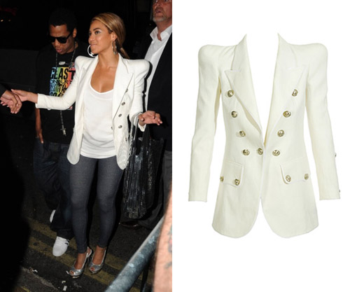 Beyonce in Balmain London