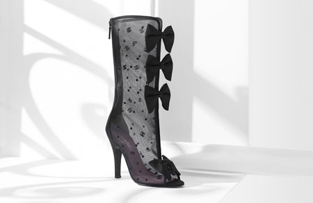 Chanel Ribbon Boots