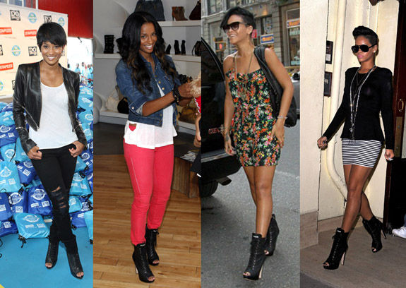 Ciara Rihanna Miu Miu Peep Toe Miu Miu Boots