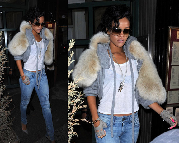 Rihanna Undercover Fur Vest
