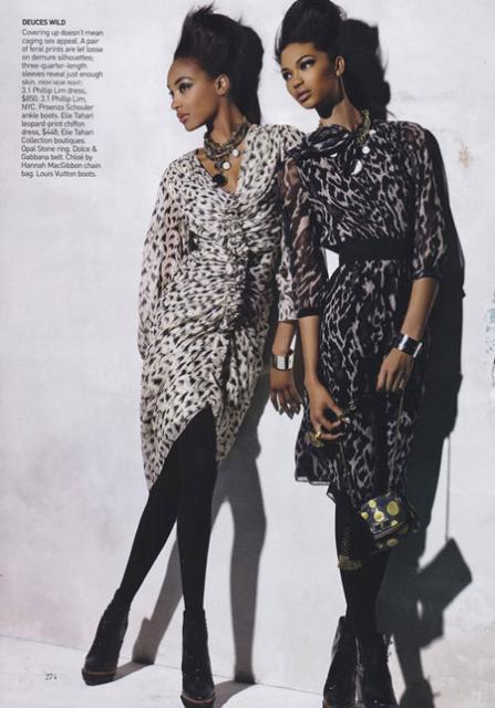 Chanel Iman Jourdan Dunn Babes in Arms American Vogue