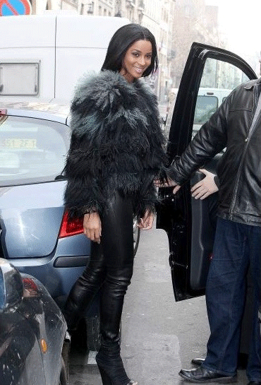 Ciara-Fur-Leather-Outfit