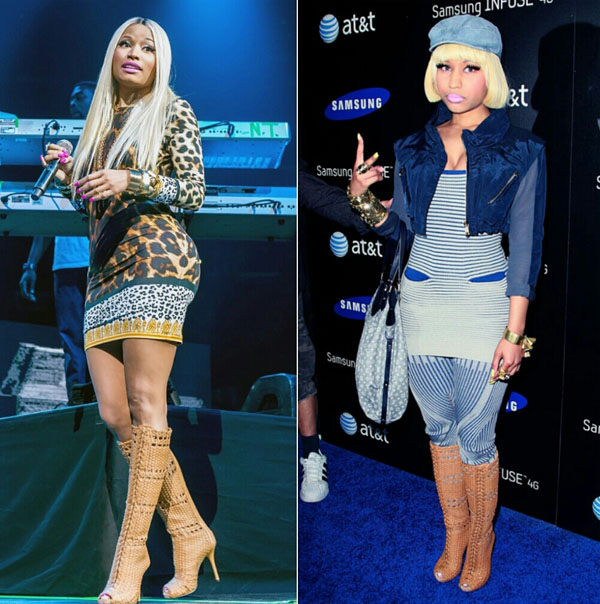 When-Did-She-Wear-them-better-Nicki-Minaj-in-Guccis-tan-woven-leather-boots