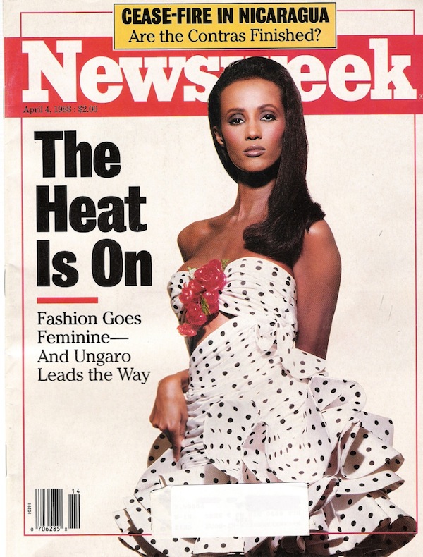 iman for newsweek april 1988 ungaro