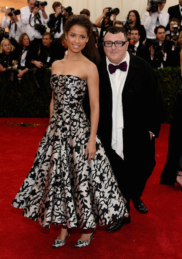 Gugu Mbatha-Raw lanvin dress met gala ball 2014 alber elbaz Red+Carpet+Arrivals+Met+Gala+Part+2+Ee8Grbt4eTXx