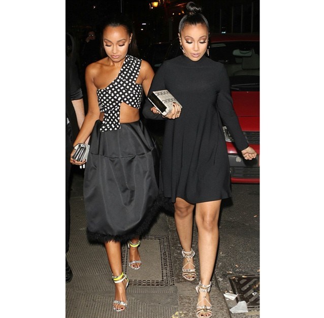 leigh-anne-pinnock-instagram-self-portrait-top-simone-rocha-skirt-kurt-geiger-sandals