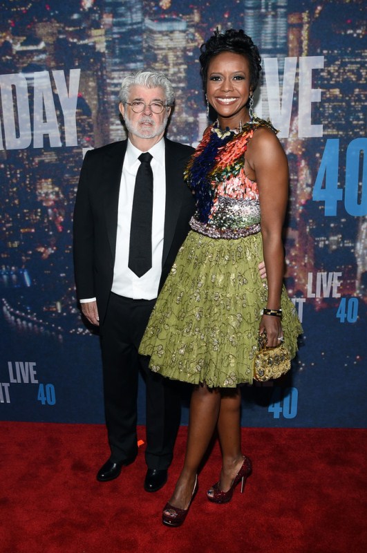 george-lucas-mellody-hobson-snl-40th-anniversary-celebration
