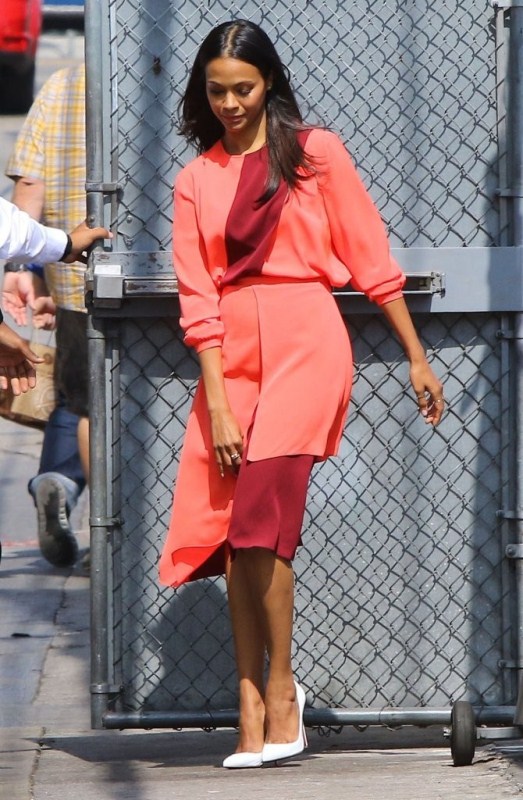 Zoe+Saldana+Zoe+Saldana+Arrives+Jimmy+Kimmel-tanya-taylor-2