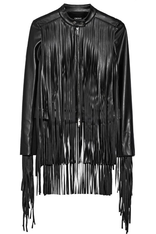 dkny-black-fringe-leather-jacket