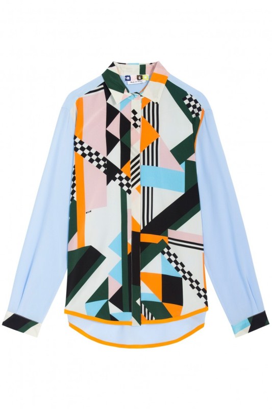 msgm-silk-print-shirt