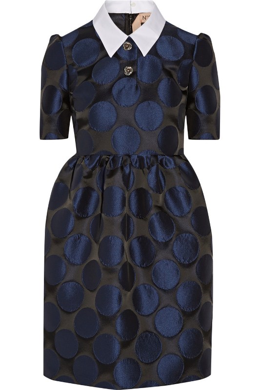 no-21-poplin-trimmed-polka-dot-taffeta