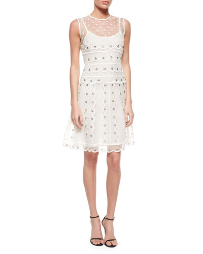 red-valentino-sleeveless-organza-tulle-grommet-dress
