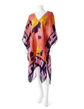 9  beyonce's instagram theodora and callum pink orange and purple printed caftan
