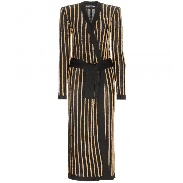 balmain-striped-long-cardigan