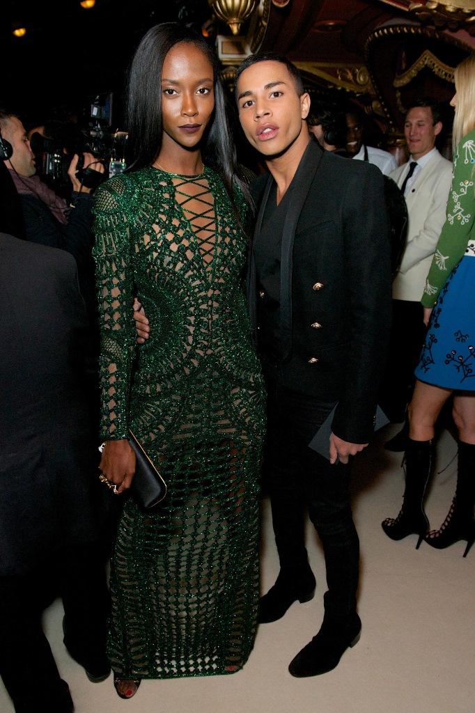 Oliver Rousteing and Guest