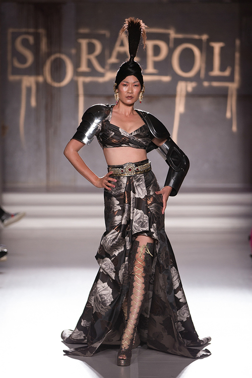 Royal College of Surgeons, London. 19th Sept 2015. Sorapol's Spring Summer 2016 designs © Chris Yates