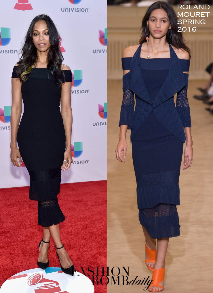 Zoe+Saldana+16th+Latin+GRAMMY+Awards+Arrivals-roland-mouret-3