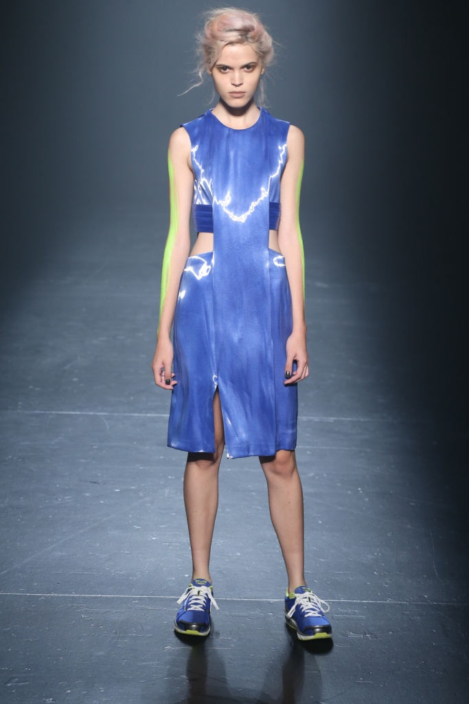 Models at the Amanda Phelan catwalk