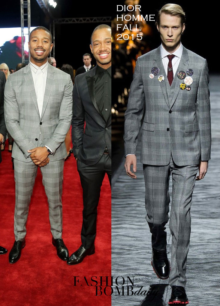 Michael+B+Jordan+2015+Dubai+International-dior-homme-3
