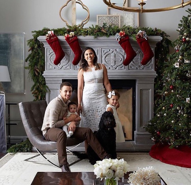 Steph and Ayesha Curry took a picture with daughters Riley and Ryan