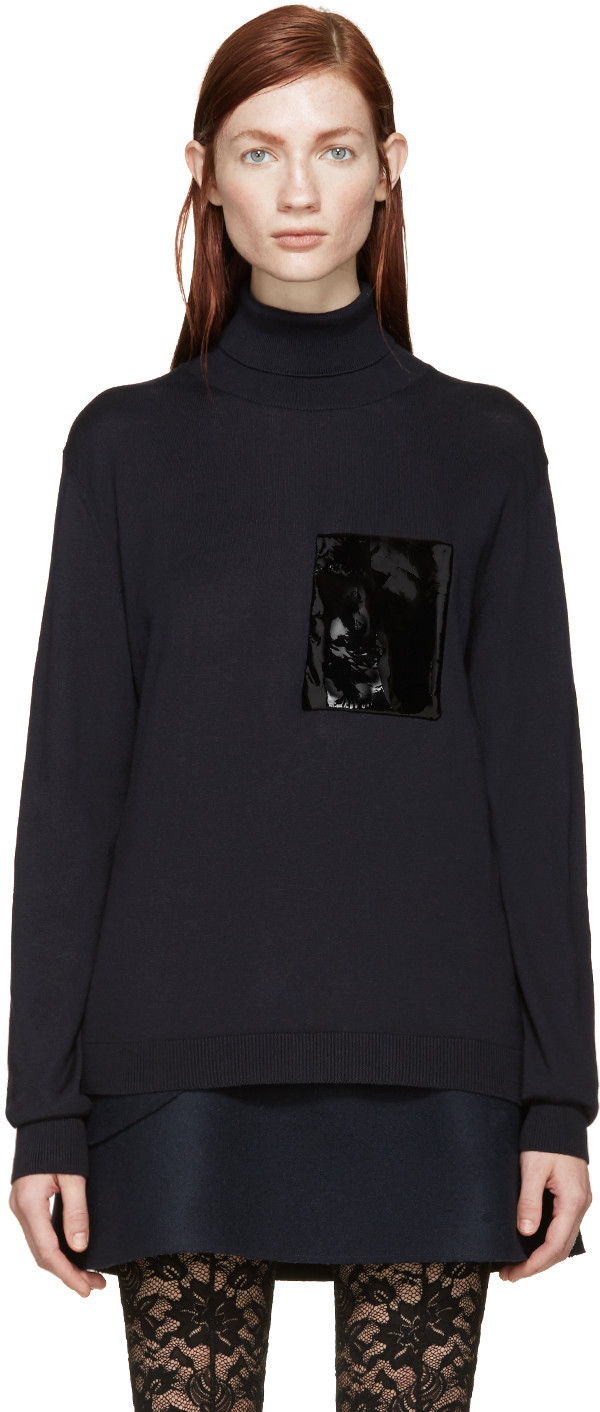 christopher-kane-navy-pocket-turtleneck