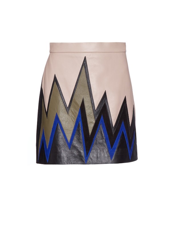 emilio-pucci-zig-zag-color-block-leather-mini