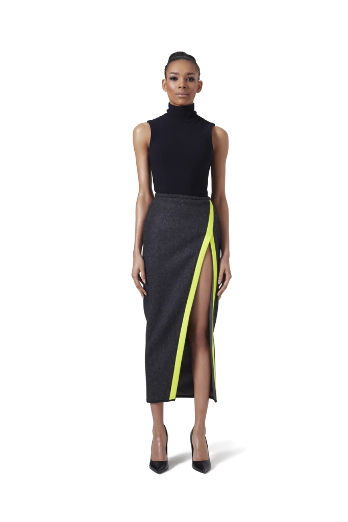 laquan-smith-v-wool-wrap-skirt