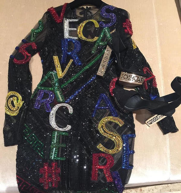 marjorie-harvey-nye-instagram-versace-sequin-dress-open-toe-metal-heel-cut-out-platform-sandals-2