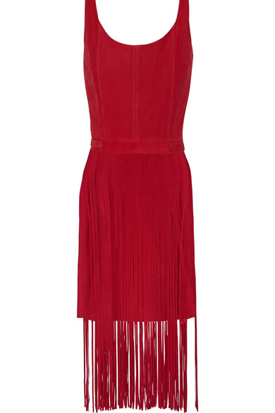 tamara-mellon-red-suede-sleeveless-suede-fringe-dress-main