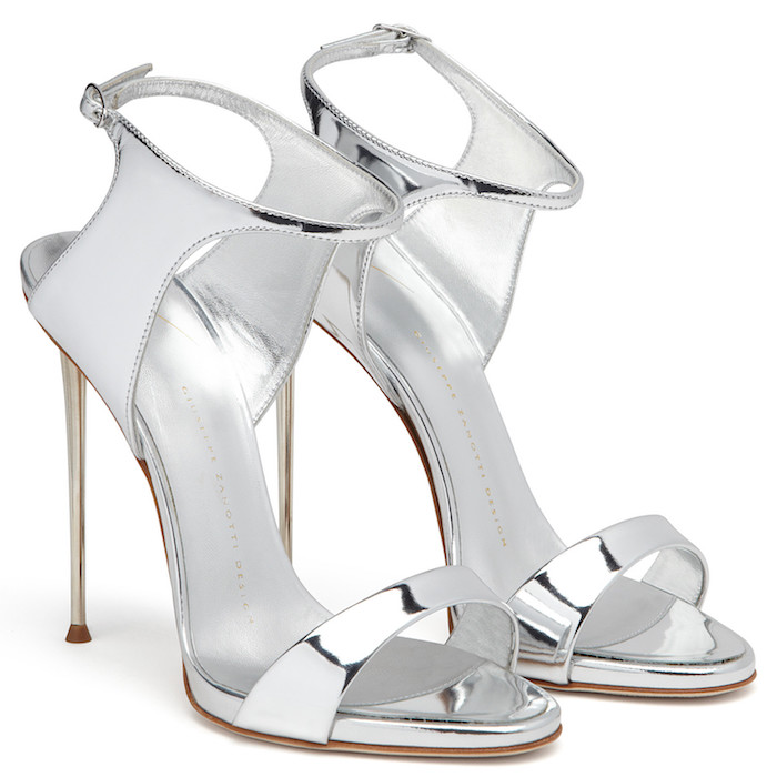2-Giuseppe Zanotti Roxanne Metal Stiletto Heel Ankle Strap Open Toe Sandals