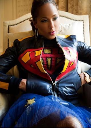 marjorie-harvey-instagram-valentino-blue-metallic-embroidered-tulle-short-sleeve-dress