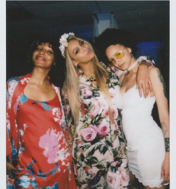 Beyonce's Concert After Party Dolce & Gabbana Floral Rose Print Pajama Top and Pants
