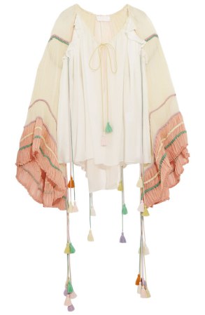 Rihanna-Chloe-Tasseled-Silk-Blouse-chloe-denim-shorts-dsquared2-silver-lace-up-heels-dior-diorama-handbag