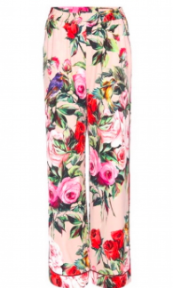 beyonce dolce gabbana silk floral pants