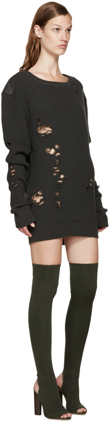 3-Yeezy-Season-2-green-over-the-knee-open-toe-stretch-knit-Boots-Instagram