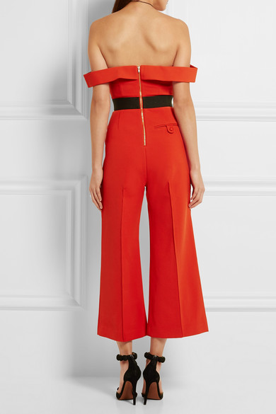 3-self-portrait-off-the-shoulder-red-cutout-ponte-jumpsuit