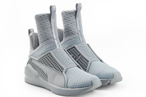 3rihanna fenty trainer release in grey