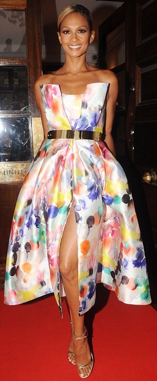 Alesha Dixon's Together For Short Lives Midsummer Ball Little Black Dress x Alesha Dixon Watercolor Bandeau Dress 2