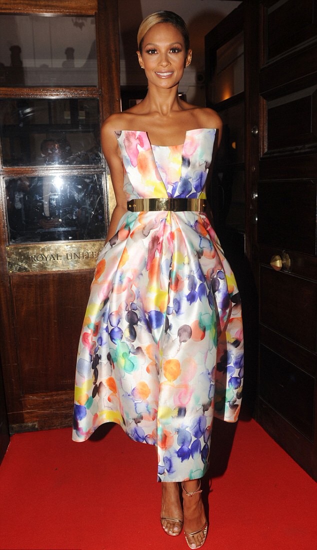 Alesha Dixon's Together For Short Lives Midsummer Ball Little Black Dress x Alesha Dixon Watercolor Bandeau Dress 6