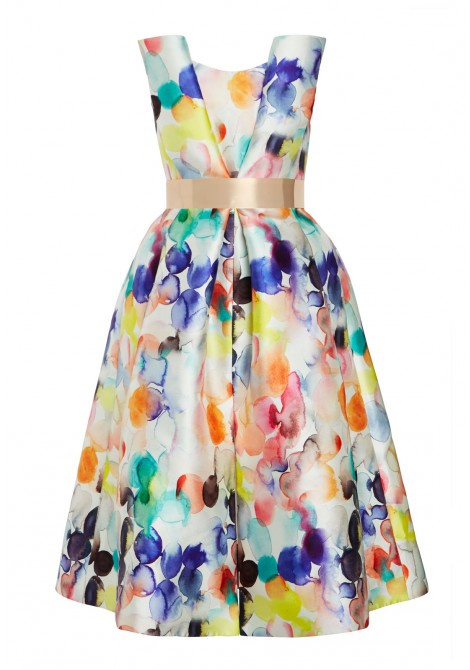 Alesha Dixon's Together For Short Lives Midsummer Ball Little Black Dress x Alesha Dixon Watercolor Bandeau Dress 8