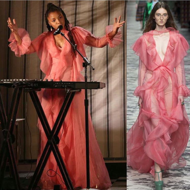 Chloe-Bailey-BET-Awards-Gucci-pink-dress