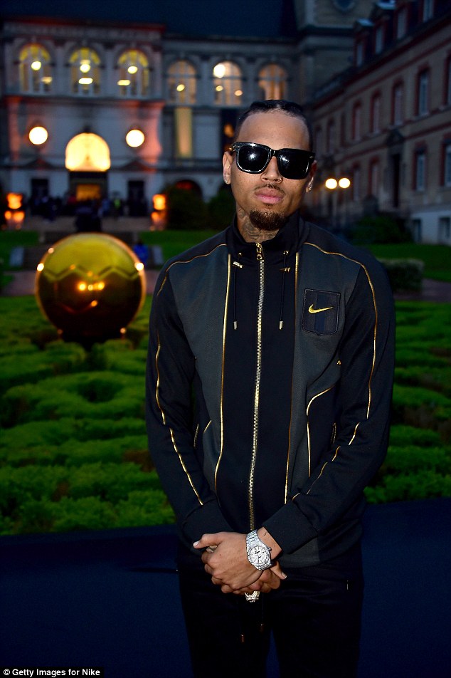 Chris-Brown-Nike-Lab-Olivier-Rousteing-Fashion-Launch-jacket-pants-4