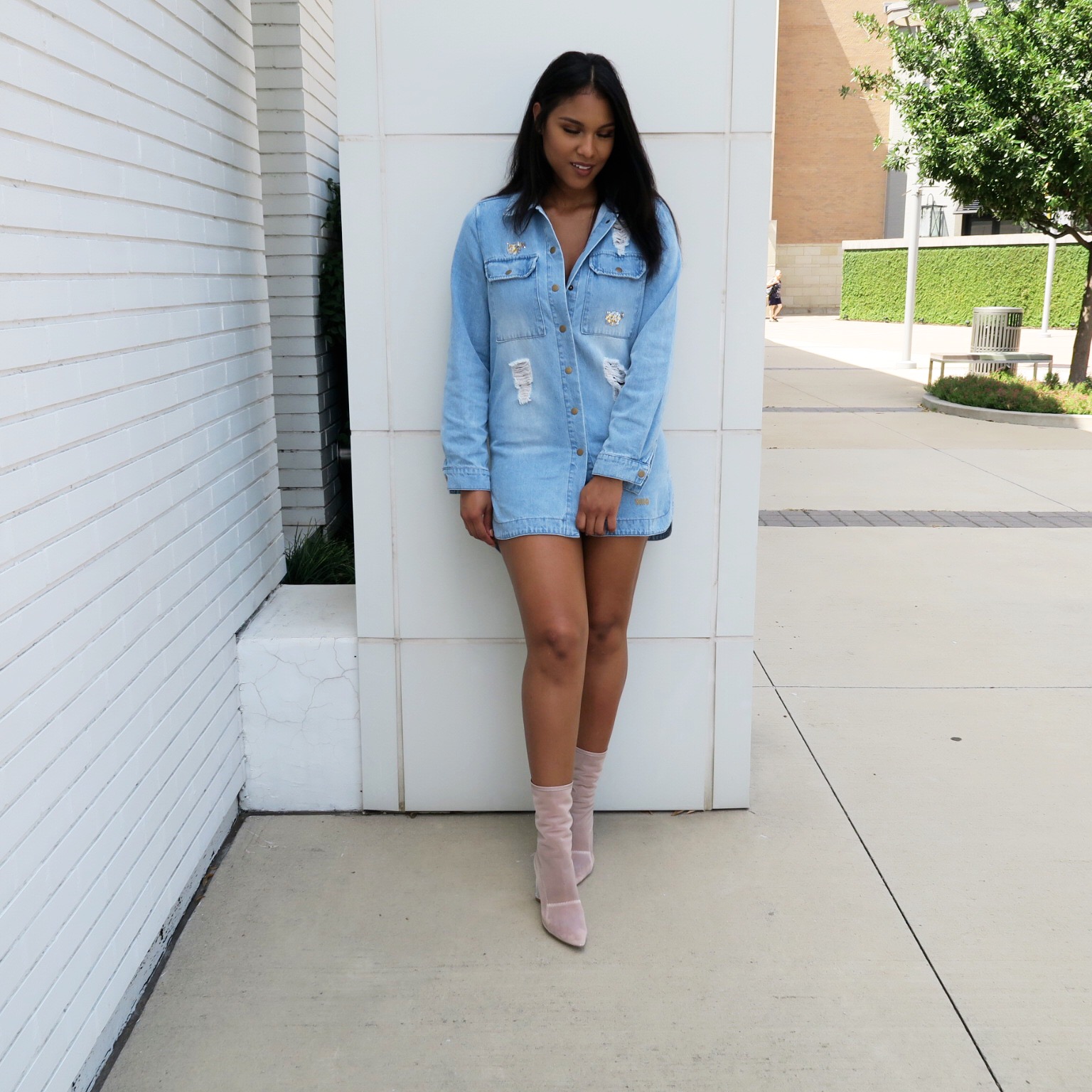 Emmi-and-Reese-Distressed-Blue-Dress-1