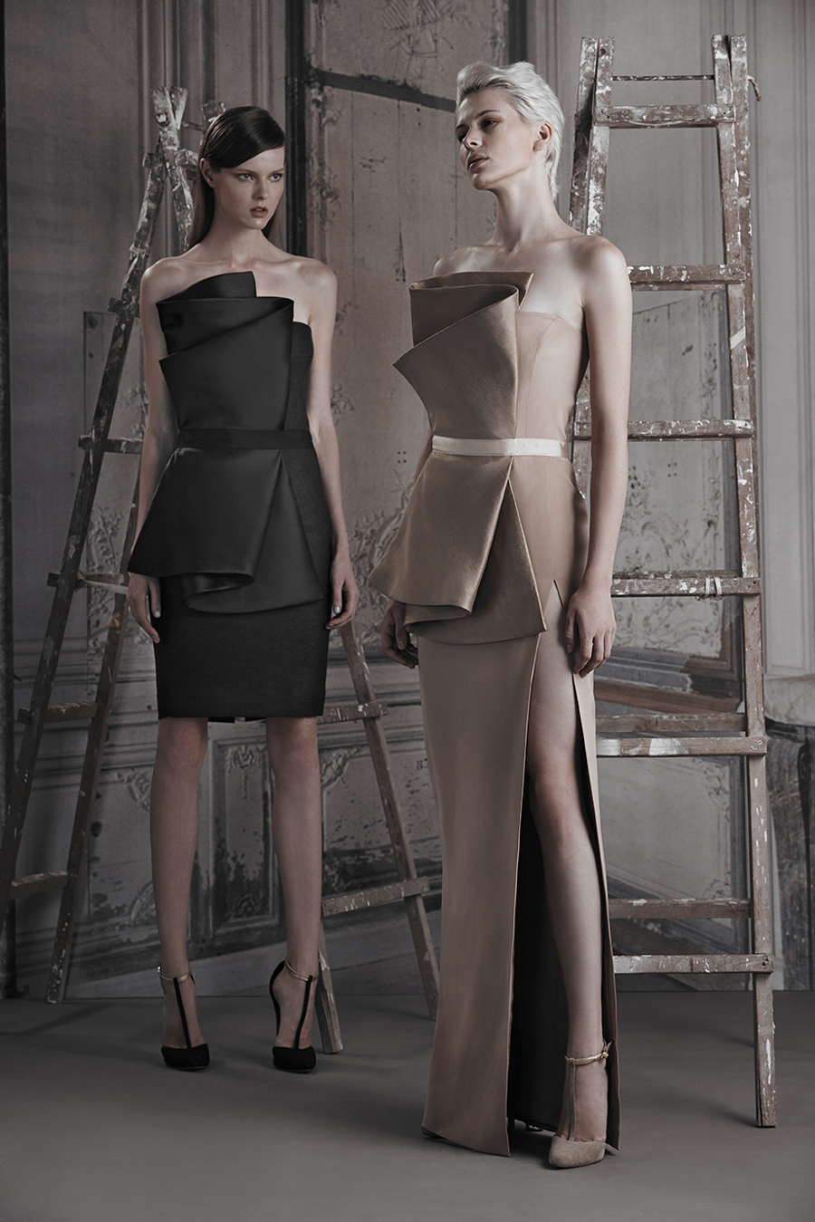 Eva-Longoria-Vatanika-Ruffle-Dress-Alaia-Studded-Heels-6