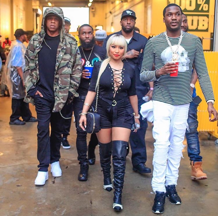 Nicki Minaj's Formation World Tour Balmain Lace-up Stretch-Knit Playsuit 4