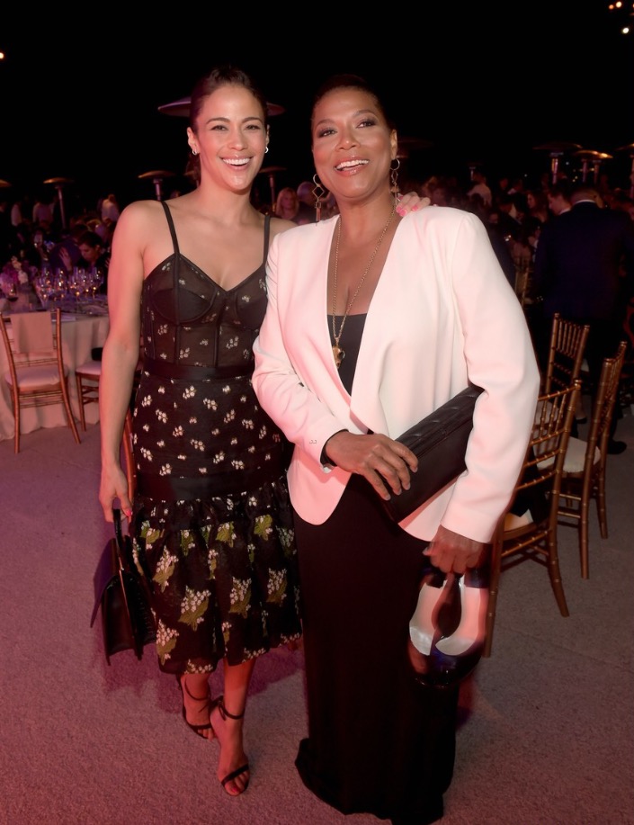 Paula Patton's 15th Annual Chrysalis Butterfly Ball Alexander McQueen Black Jacquard Short Tiered Dress