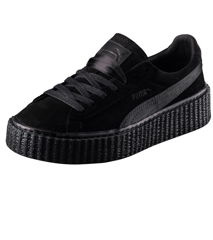 Puma by Rihanna Black Satin Creeper