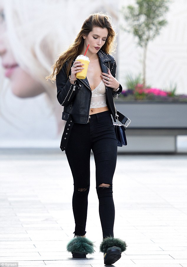 Splurge-bella-thorne-nasty-gal-whos-that-girl-moto-jacket-1