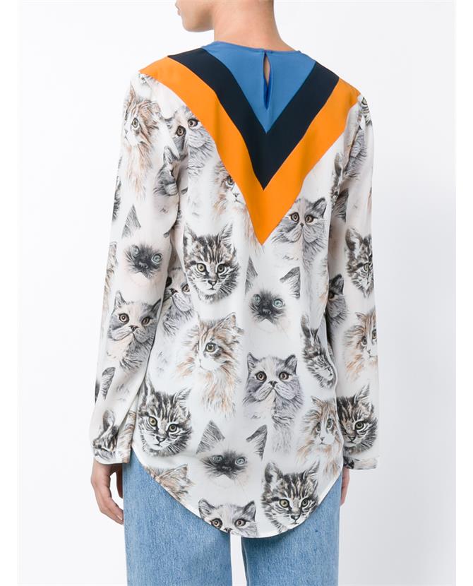 Stella-McCartney-Alida-Stripe-Cat-Print-Silk-Top-2