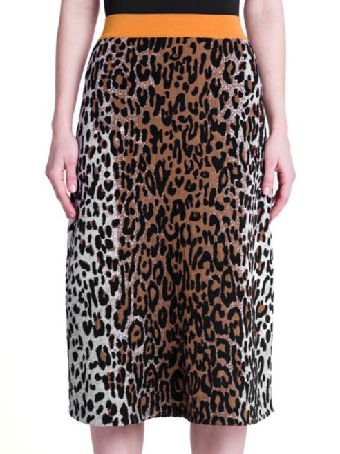Stella-McCartney-Leopard-Jacquard-Skirt-1